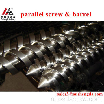 parallelle dubbele schroef vat voor India Kabra (KET) extrusie machine 2-52-25V ZHOUSHAN FABRIKANT COLMONOY Stellite BIMETALLIC